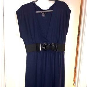 Delirious dress plus size color navy size 2x